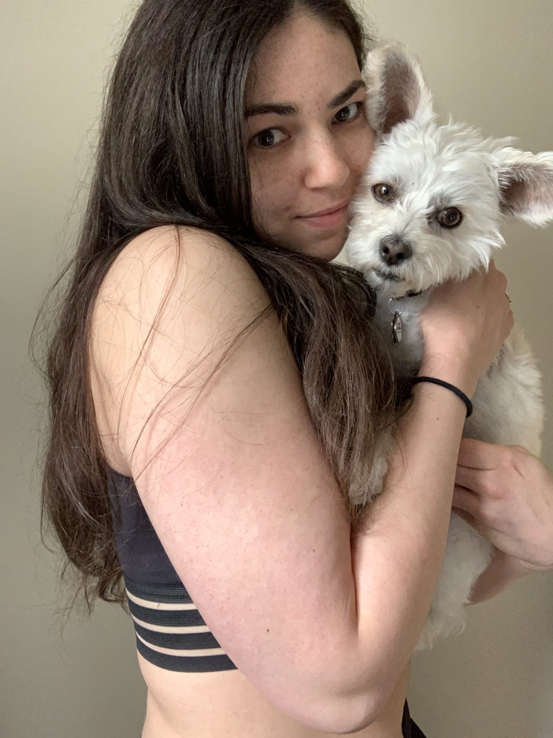 Dames of York and her dog Ella